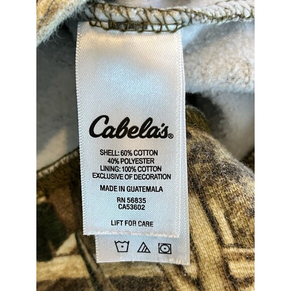 Cabelas Womens Large Spell Out Mossy Oak Blades Camouflage Hoodie - Picture 7 of 9